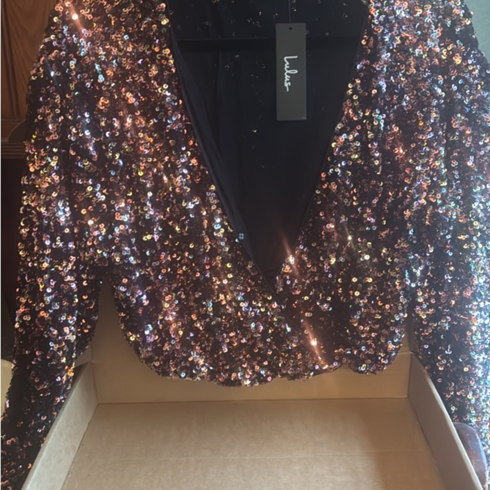 Lulu's Sequin Copper Top